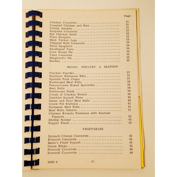 vtg 1984 Gihon Elementary School cookbook Parkersburg WV cook book West Virginia - Picture 4 of 12